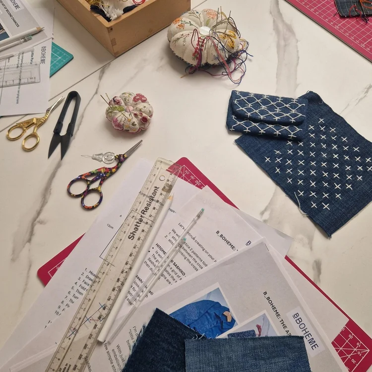 Sashiko sessions with B_Boheme